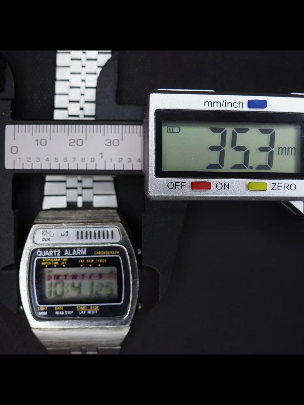 Vintage National Time LTD Quartz Alarm Chronograph Digital Mens Watch Hong Kong